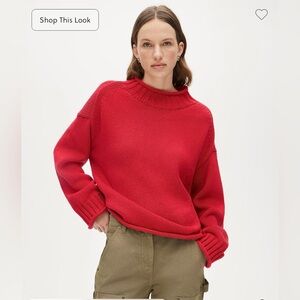J.Crew Red 2025 Rollneck Sweater Sz XL